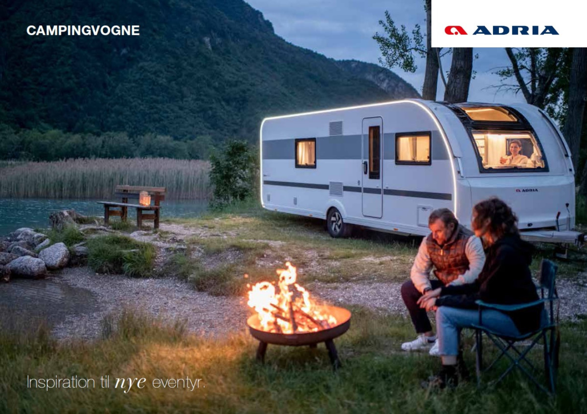 Billede af en Adria campingvogn